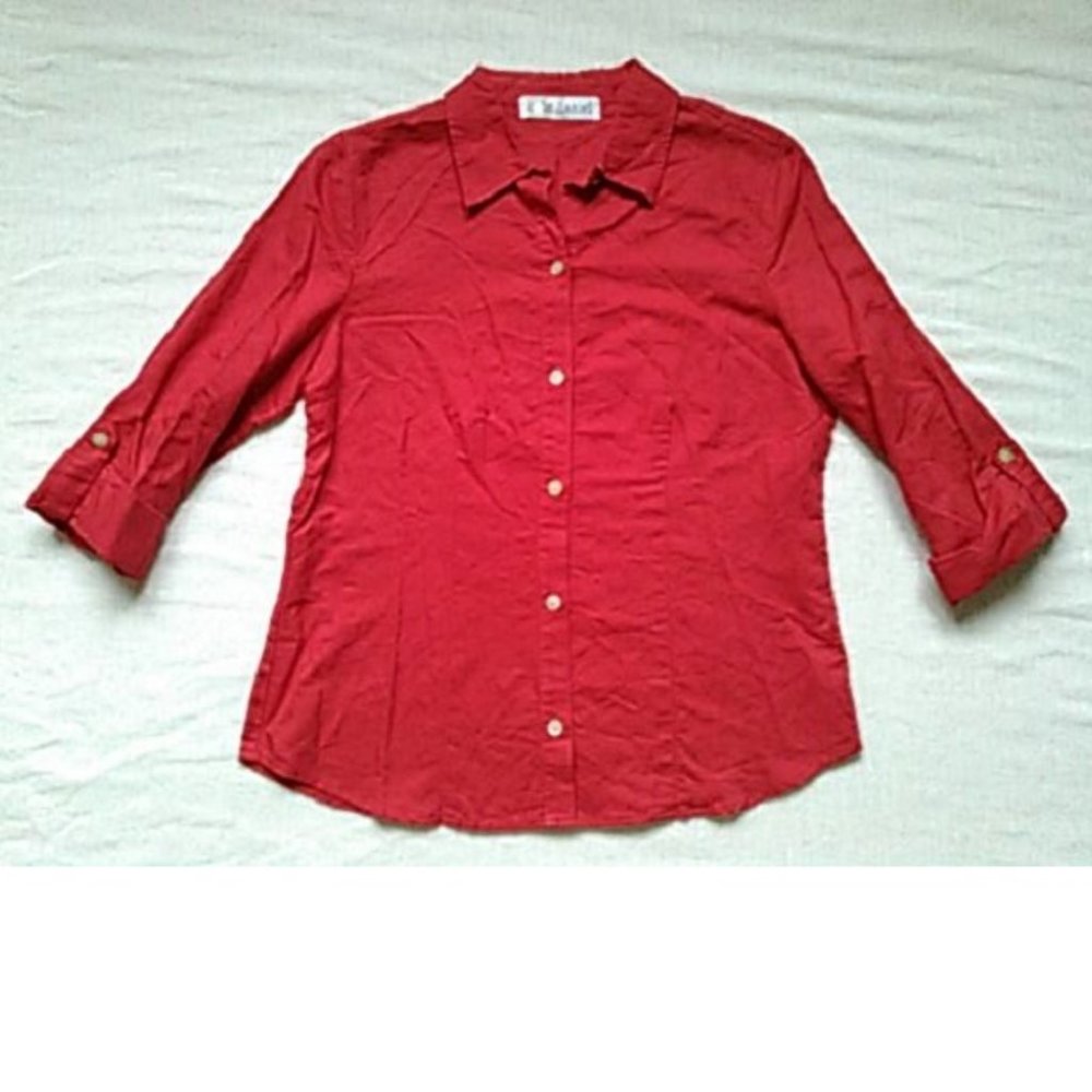 Cole Daniel Roll-Tab Sleeves Linen Cotton Shirt